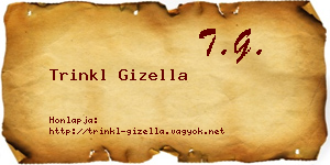 Trinkl Gizella névjegykártya