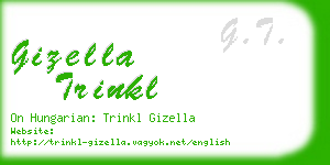 gizella trinkl business card